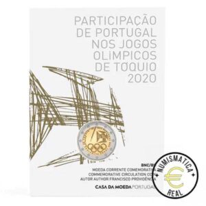 PORTUGAL 2021 2 EUROS CONMEMORATIVA BNC - PARTICIPACION EN LOS JUEGOS OLIMPICOS DE TOKIO - EN COINCARD OFICIAL - BU.
