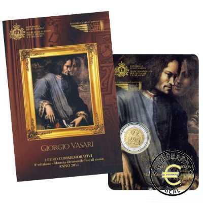 SAN MARINO 2011 2 EUROS CONMEMORATIVA BU - QUINTO CENTENARIO DEL NACIMIENTO DE GIORGIO VASARI - EN CARTERA OFICIAL.