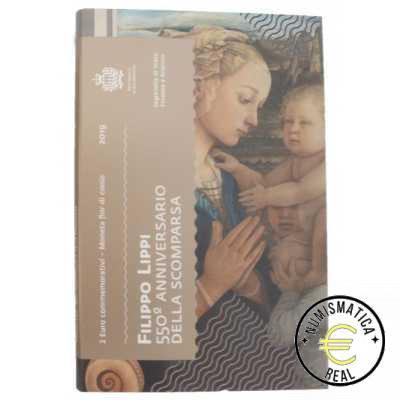SAN MARINO 2019 2 EUROS CONMEMORATIVA BU - 550º ANIVERSARIO DE LA MUERTE DE FILIPPO LIPPI - EN CARTERA OFICIAL.