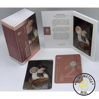 SAN MARINO 2021 2 EUROS CONMEMORATIVA BU - 450º ANIVERSARIO DEL NACIMIENTO DE CARAVAGGIO - EN CARTERA OFICIAL.