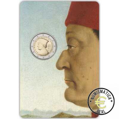 SAN MARINO 2022 2 EUROS CONMEMORATIVA BU - 530º ANIVERSARIO DE LA MUERTE DE PIERO DELLA FRANCESCA - EN CARTERA OFICIAL. - Imagen 3