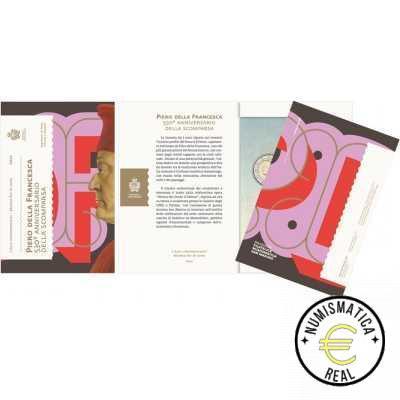 SAN MARINO 2022 2 EUROS CONMEMORATIVA BU - 530º ANIVERSARIO DE LA MUERTE DE PIERO DELLA FRANCESCA - EN CARTERA OFICIAL.