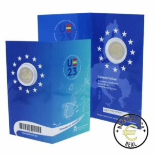 ESPAÑA 2023 2 EUROS CONMEMORATIVA PROOF - "PRESIDENCIA ESPAÑOLA EN EL CONSEJO EUROPEO " BE - CARTERA OFICIAL PP.