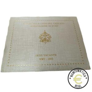 VATICANO 2005 CARTERA 8 VALORES KMS CALIDAD BU - SEDE VACANTE - EN CARTERA OFICIAL. - EUROSET.