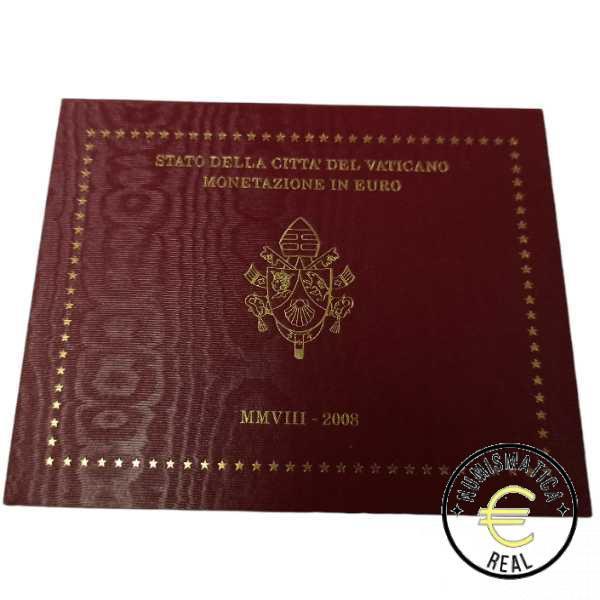 VATICANO 2008 CARTERA 8 VALORES KMS CALIDAD BU - BENEDICTO XVI - EN CARTERA OFICIAL - EUROSET.