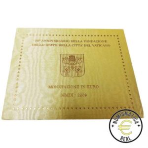 VATICANO 2009 CARTERA 8 VALORES KMS CALIDAD BU - BENEDICTO XVI - EN CARTERA OFICIAL - EUROSET.