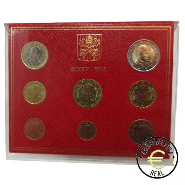 VATICANO 2004 CARTERA 8 VALORES KMS CALIDAD BU - JUAN PABLO II - EN CARTERA OFICIAL - EUROSET. - Imagen 2