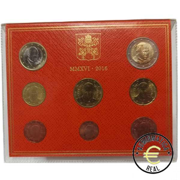 VATICANO 2016 CARTERA 8 VALORES KMS CALIDAD BU - FRANCISCO I - EN CARTERA OFICIAL - EUROSET. - Imagen 2