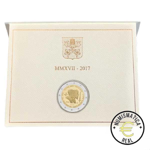 VATICANO 2017 2 EUROS CONMEMORATIVA BU - 1950 ANIVERSARIO DEL MARTIRIO DE SAN PEDRO Y SAN PABLO - EN CARTERA OFICIAL.