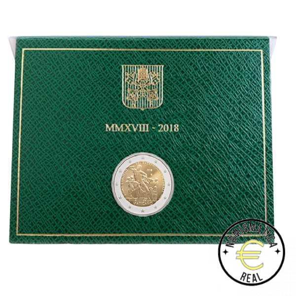 VATICANO 2018 2 EUROS CONMEMORATIVA BU - AÑO EUROPEO DEL PATRIMONIO CULTURAL - EN CARTERA OFICIAL.