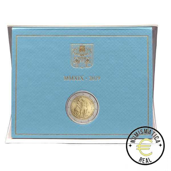 VATICANO 2019 2 EUROS CONMEMORATIVA BU - 25º ANIVERSARIO DE LA RESTAURACION DE LA CAPILLA SIXTINA - EN CARTERA OFICIAL.