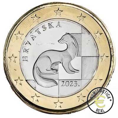 CROACIA 2023 1 EUROS COMUN DE SERIE UNC. S/C.