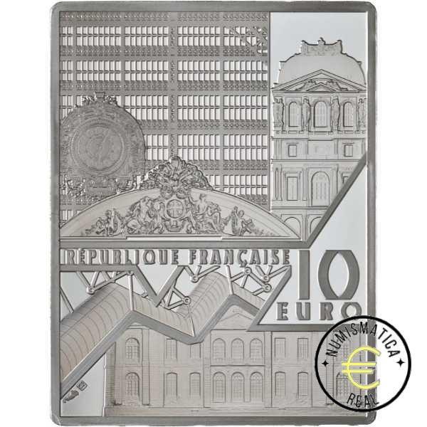 FRANCIA 2023 10 EUROS PROOF - MONEDA DE PLATA COLOR "MARIA ANTONIETA" BE - PP. - Imagen 3