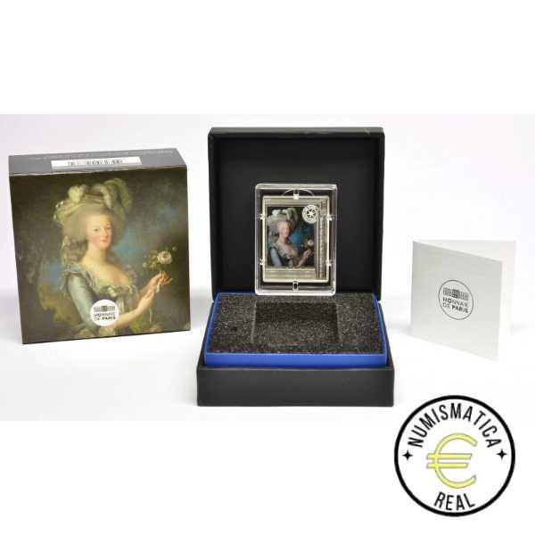 FRANCIA 2023 10 EUROS PROOF - MONEDA DE PLATA COLOR "MARIA ANTONIETA" BE - PP.