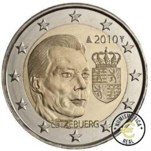 LUXEMBURGO 2010 2 EUROS CONMEMORATIVA UNC - ESCUDO DE ARMAS - S/C.