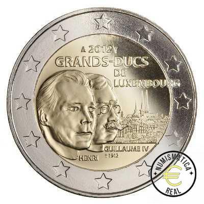 LUXEMBURGO 2012 2 EUROS CONMEMORATIVA UNC - GUILLERMO IV - S/C.