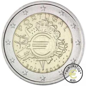 PORTUGAL 2012 2 EUROS CONMEMORATIVA UNC - 10 ANIV. DE LA UNION EUROPEA - TYE - S/C.