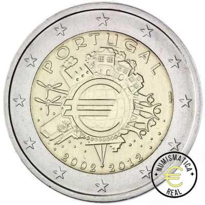 PORTUGAL 2012 2 EUROS CONMEMORATIVA UNC - 10 ANIV. DE LA UNION EUROPEA - TYE - S/C.