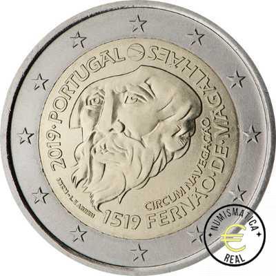 PORTUGAL 2019 2 EUROS CONMEMORATIVA UNC - 500 AÑOS DE LA CIRCUNNAVEGACION DE MAGALLANES - S/C.