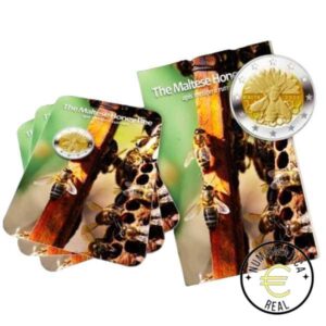 MALTA 2024 2 EUROS CONMEMORATIVA UNC - ABEJA DE MALTA EN COINCARD OFICIAL (CARTERA) - BU.