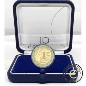 ITALIA 2024 2 EUROS CONMEMORATIVA PROOF "250 ANIVERSARIO DE LA GUARDIA DE FINANZA" PP EN ESTUCHE.