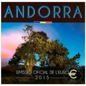 ANDORRA 2015 CARTERA 8 VALORES KMS CALIDAD BU - DE 1 CENT A 2 EUROS - EN CARTERA OFICIAL - EUROSET.