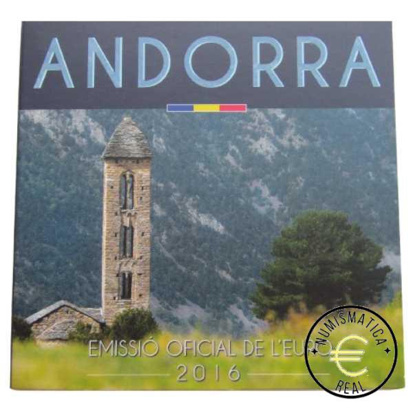 ANDORRA 2016 CARTERA 8 VALORES KMS CALIDAD BU - DE 1 CENT A 2 EUROS - EN CARTERA OFICIAL - EUROSET.