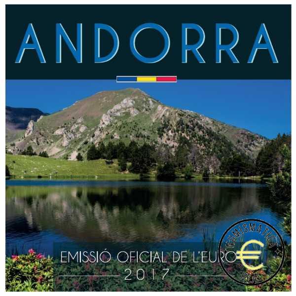 ANDORRA 2017 CARTERA 8 VALORES KMS CALIDAD BU - DE 1 CENT A 2 EUROS - EN CARTERA OFICIAL - EUROSET.