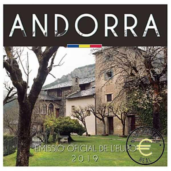 ANDORRA 2019 CARTERA 8 VALORES KMS CALIDAD BU - DE 1 CENT A 2 EUROS - EN CARTERA OFICIAL - EUROSET.