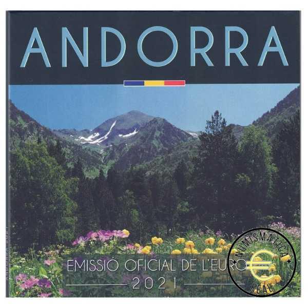 ANDORRA 2021 CARTERA 8 VALORES KMS CALIDAD BU - DE 1 CENT A 2 EUROS - EN CARTERA OFICIAL - EUROSET.