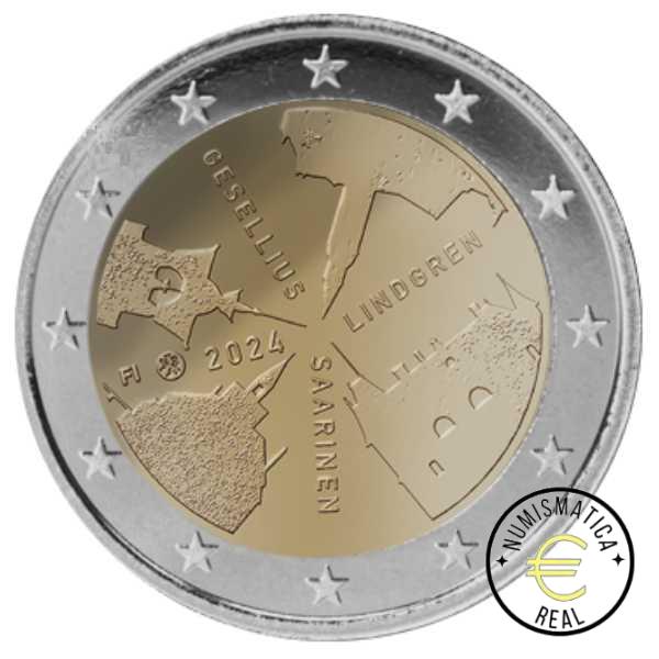 FINLANDIA 2024 2 EUROS CONMEMORATIVA UNC "ARQUITECTURA FILANDESA" S/C.