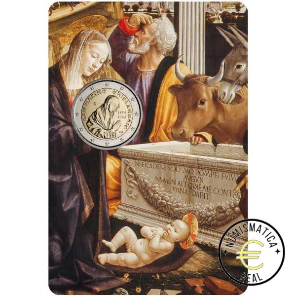 SAN MARINO 2024 2 EUROS CONMEMORATIVA BU - 530º ANIVERSARIO DE GHIRLANDAIO - EN CARTERA OFICIAL. - Imagen 2