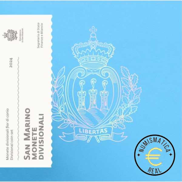 SAN MARINO 2024 CARTERA 8 VALORES KMS CALIDAD BU - DE 1 CENT A 2 EUROS - EN CARTERA OFICIAL - EUROSET.