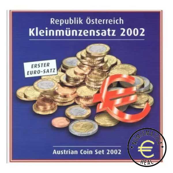AUSTRIA 2002 CARTERA 8 VALORES KMS CALIDAD BU - DE 1 CENT A 2 EUROS - EN CARTERA OFICIAL - EUROSET.