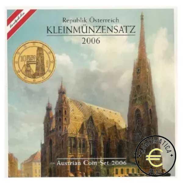 AUSTRIA 2006 CARTERA 8 VALORES KMS CALIDAD BU - DE 1 CENT A 2 EUROS - EN CARTERA OFICIAL - EUROSET.