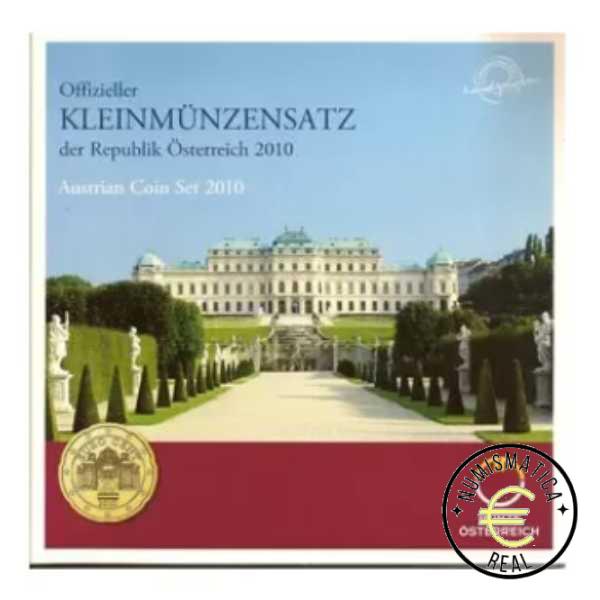 AUSTRIA 2010 CARTERA 8 VALORES KMS CALIDAD BU - DE 1 CENT A 2 EUROS - EN CARTERA OFICIAL - EUROSET.