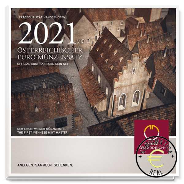 AUSTRIA 2021 CARTERA 8 VALORES KMS CALIDAD BU - DE 1 CENT A 2 EUROS - EN CARTERA OFICIAL - EUROSET.