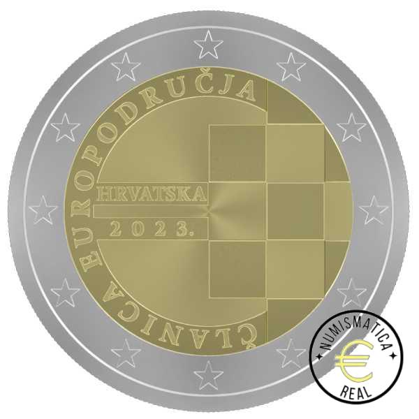 CROACIA 2023 2 EUROS CONMEMORATIVA PROOF - "INTRODUCCION DEL EURO" BE - SIN ESTUCHE PP.