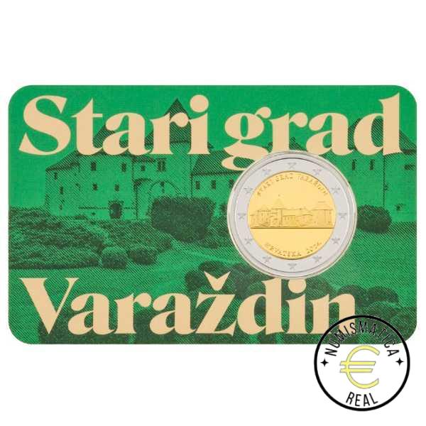 CROACIA 2024 2 EUROS CONMEMORATIVA UNC - CIUDAD DE VARAZDIN (EN COINCARD) BU - S/C. - Imagen 2