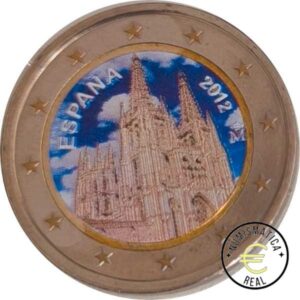 ESPAÑA 2012 2 EUROS CONMEMORATIVA UNC - CATEDRAL DE BURGOS - EN COLOR D2 S/C.