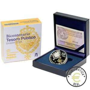 ESPAÑA 2024 10 EUROS PROOF – "BICENTENARIO DEL TESORO PUBLICO 2024” JUEGOS OLIMPICOS BE – PP.