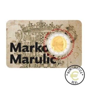 CROACIA 2024 2 EUROS CONMEMORATIVA UNC - MARKO MARULIC (EN COINCARD) BU - S/C.