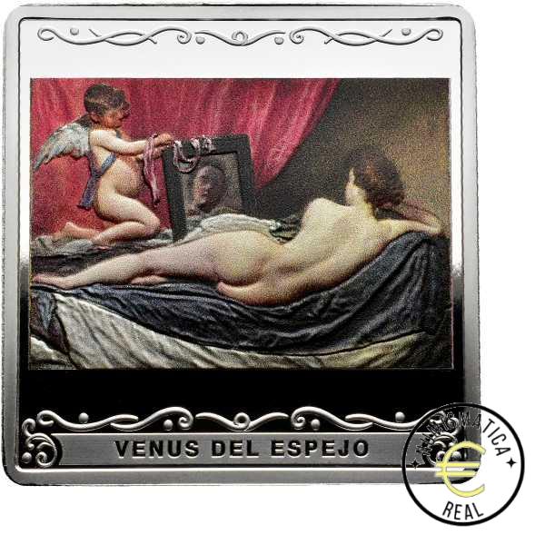 ESPAÑA 2024 10 EUROS PROOF - ONZA MONEDA DE PLATA COLOR "425 ANIV VELÁZQUEZ - VENUS ESPEJO" BE - PP. - Imagen 2