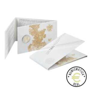 ESTONIA 2025 2 EUROS CONMEMORATIVA BU - 500º ANV. DEL PRIMER TEXTO IMPRESO EN ESTONIO - EN COINCARD - BNC.