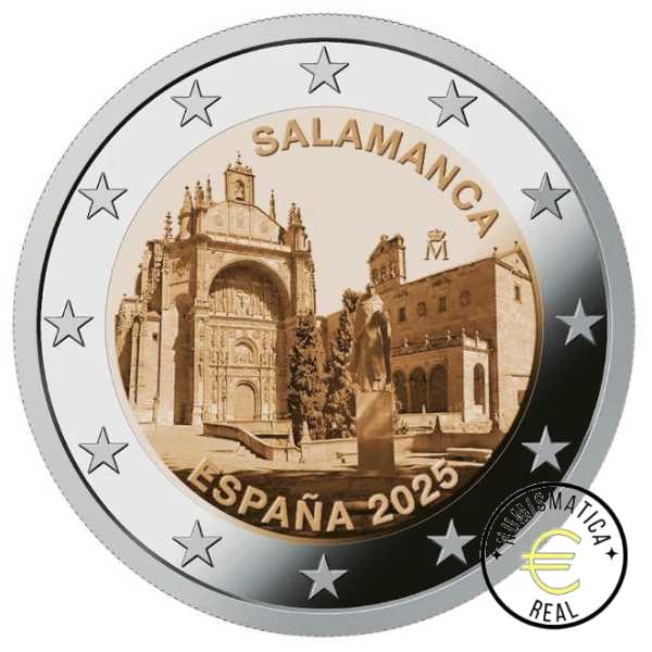 ESPAÑA 2025 2 EUROS CONMEMORATIVA UNC "CIUDAD VIEJA DE SALAMANCA" S/C. - Imagen 3