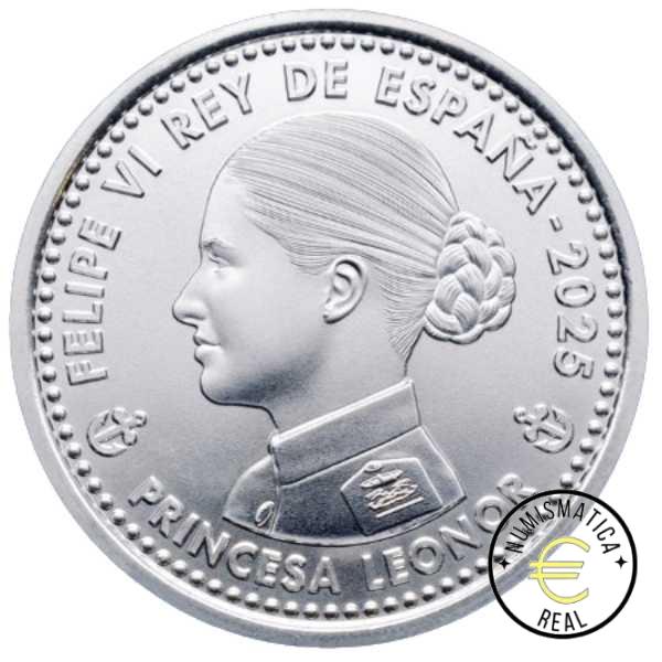 ESPAÑA 2025 40 EUROS DE PLATA - "97º CRUCERO DE JUAN SEBASTIAN ELCANO Y LA PRINCESA LEONOR, PRINCESA DE ASTURIAS" UNC EN COLOR. EN BOLSITA ORIGINAL. - Imagen 2