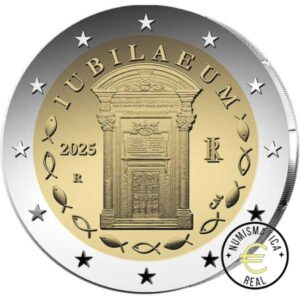ITALIA 2025 2 EUROS CONMEMORATIVA UNC "AÑO JUBILAR " S/C.