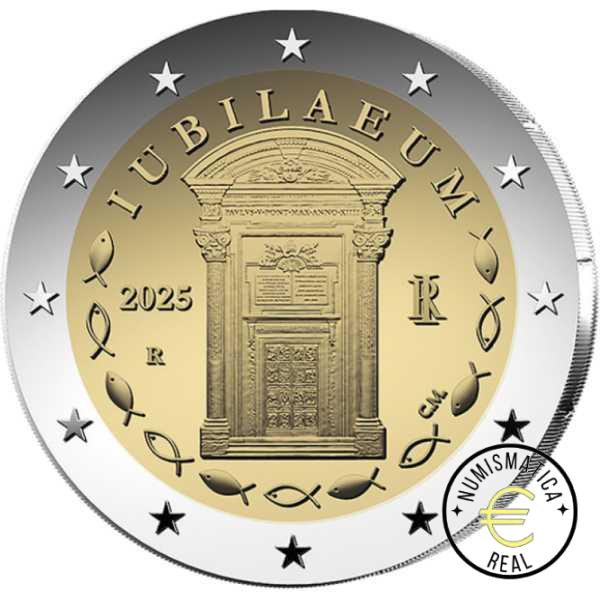 ITALIA 2025 2 EUROS CONMEMORATIVA UNC "AÑO JUBILAR " S/C.