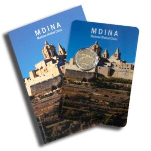 MALTA 2025 2 EUROS CONMEMORATIVA UNC - CIUDADELA DE MEDINA EN COINCARD OFICIAL (CARTERA) - BU.
