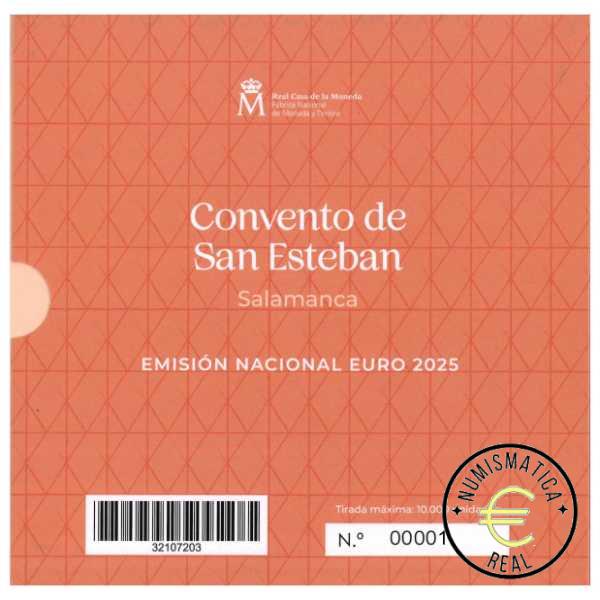 ESPAÑA 2025 9 VALORES - SERIE DE 1 CENT A 2 EUROS 8 VALORES + 2 EUROS COM. "CIUDAD VIEJA DE SALAMANCA"- CARTERA BU - EUROSET. - Imagen 3